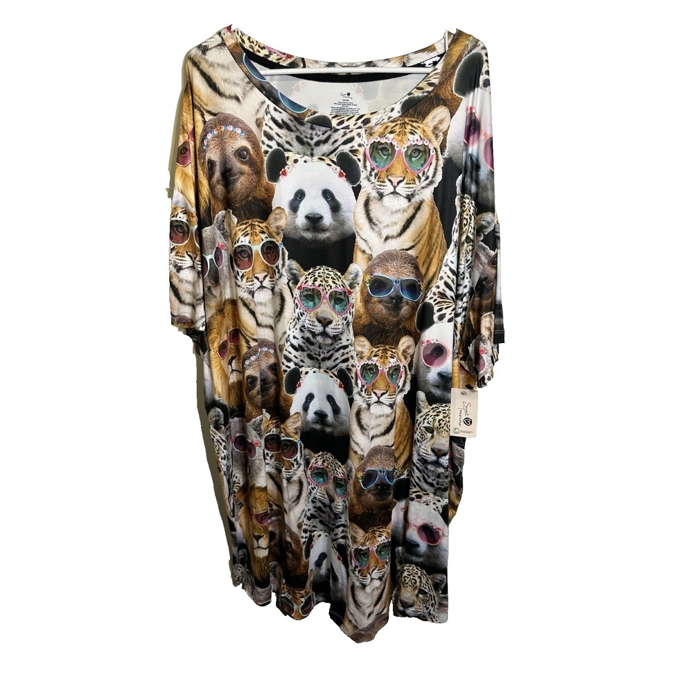 secret treasures womens short sleeve sleep shirt pockets size 2X‎ 3X